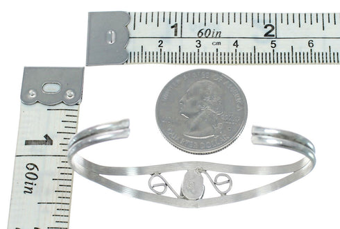 Native American Malachite Sterling Silver Cuff Bracelet NN20122